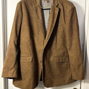 Blue Pronto Uomo Brown Corduroy Sport Coat Blazer 3X Casual Jacket